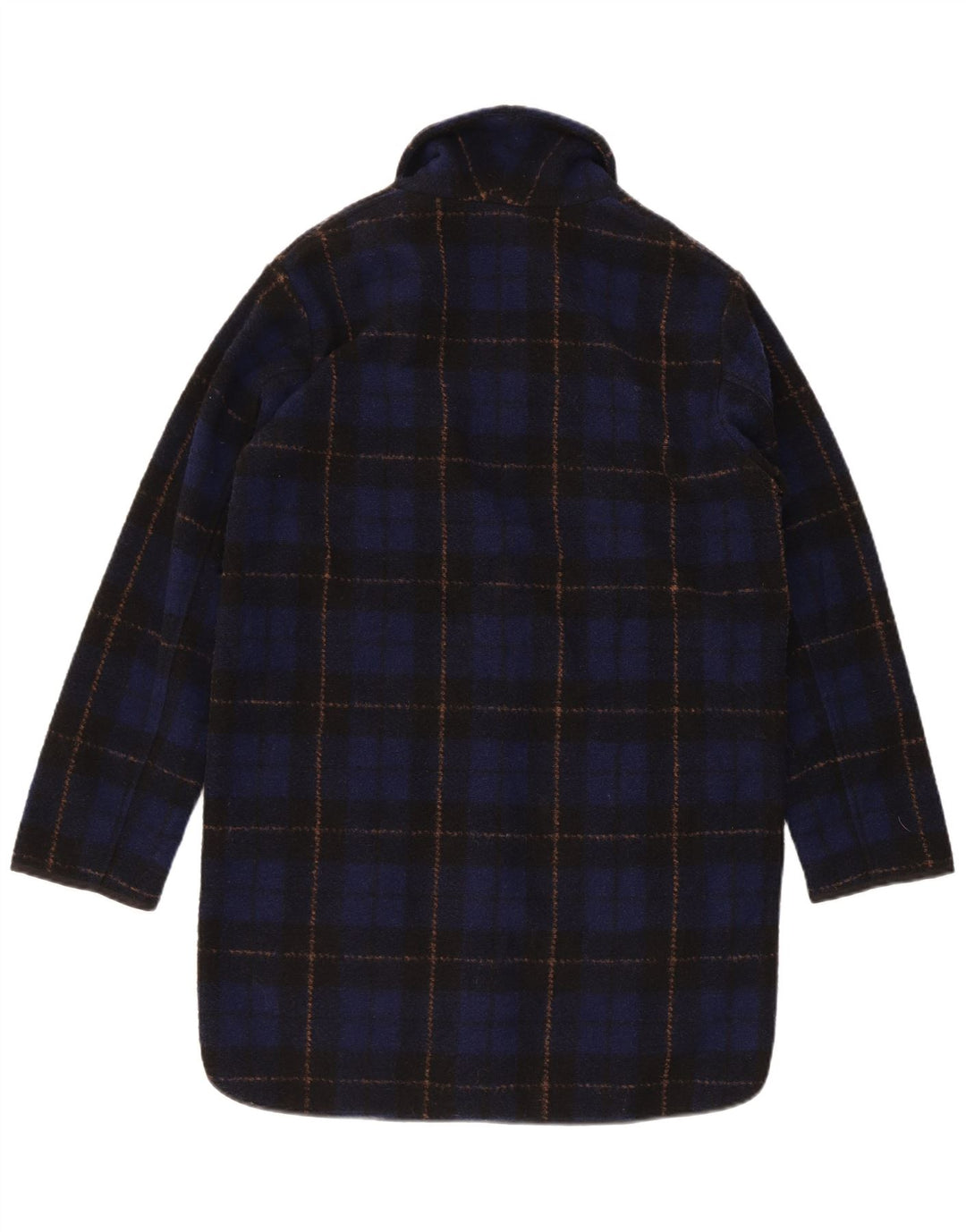 Cappotto oversize da donna Woolrich UK 6 XS Poliestere a quadri blu navy