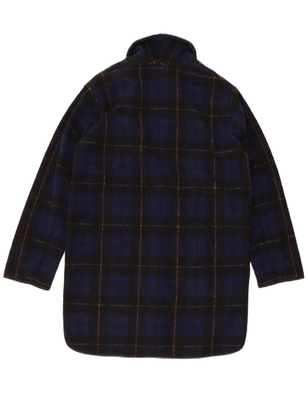 Cappotto oversize da donna Woolrich UK 6 XS Poliestere a quadri blu navy