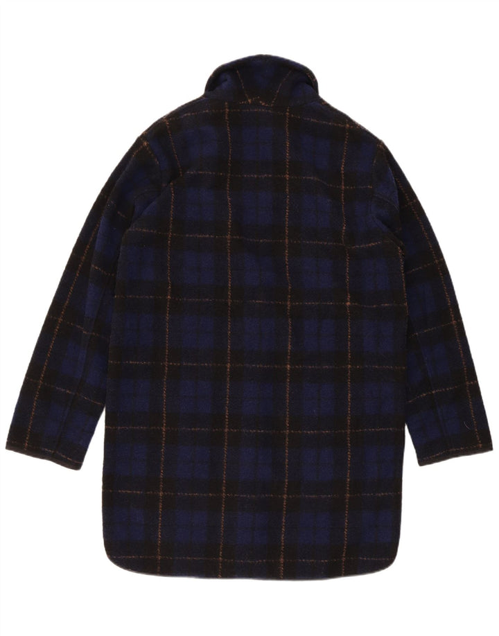 Cappotto oversize da donna Woolrich UK 6 XS Poliestere a quadri blu navy