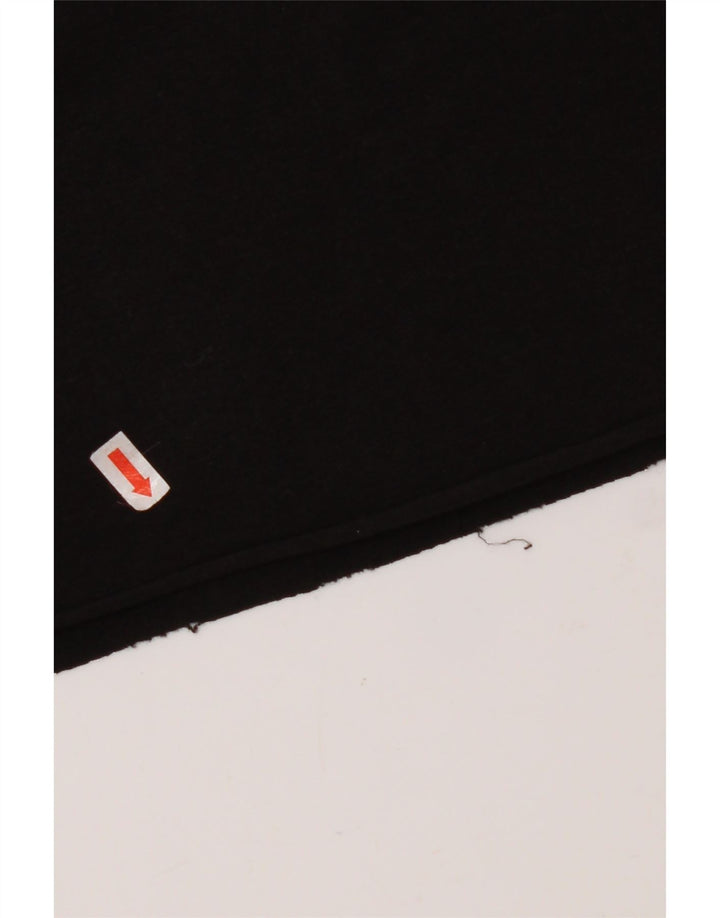 T-shirt grafica oversize corta da donna KAPPA Top UK 10 piccola in cotone nero