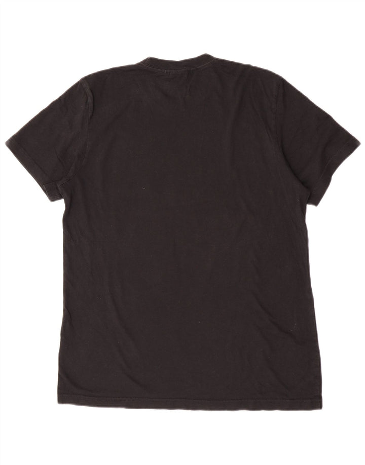 T-shirt grafica da uomo Adidas Top in cotone nero medio