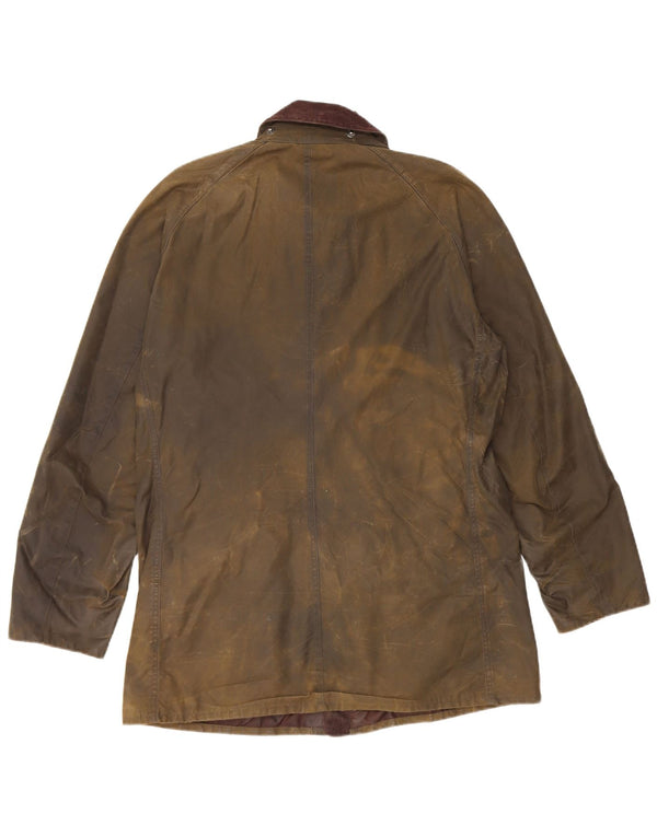 Giacca da uomo in cotone cerato Barbour UK 38 Cotone kaki medio