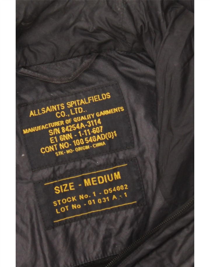 Giacca pratica da uomo con cappuccio ALL SAINTS UK 38 media nera
