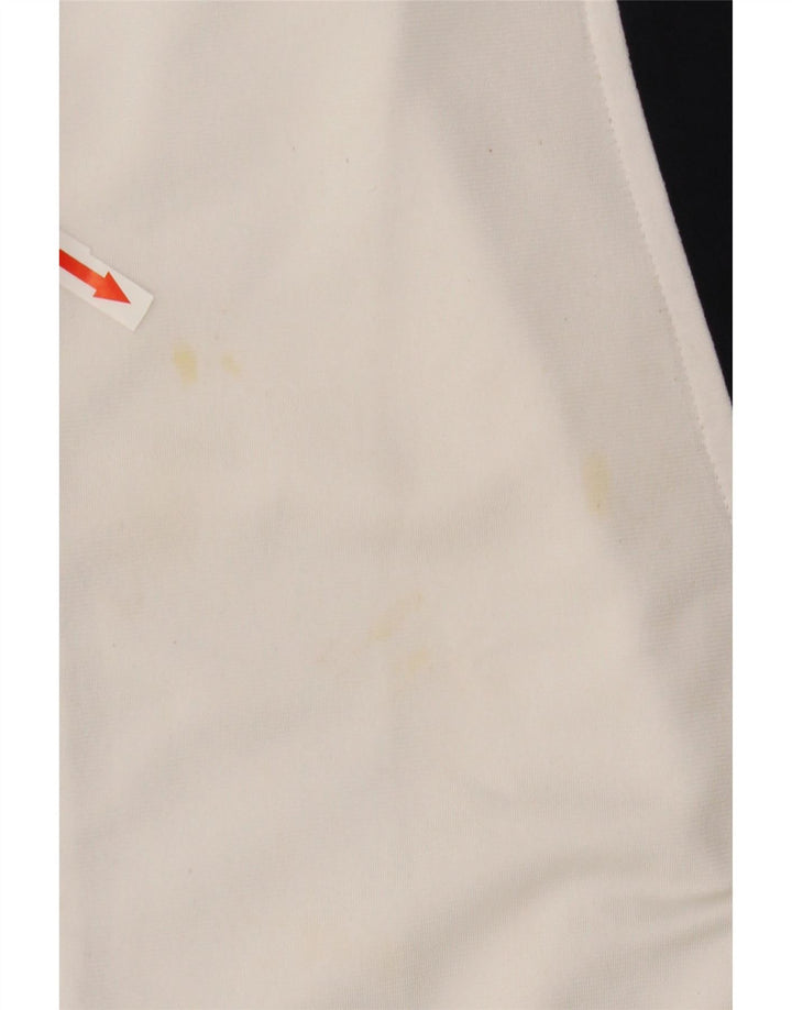 Giacca da tuta da uomo Kappa in poliestere color block bianco medio