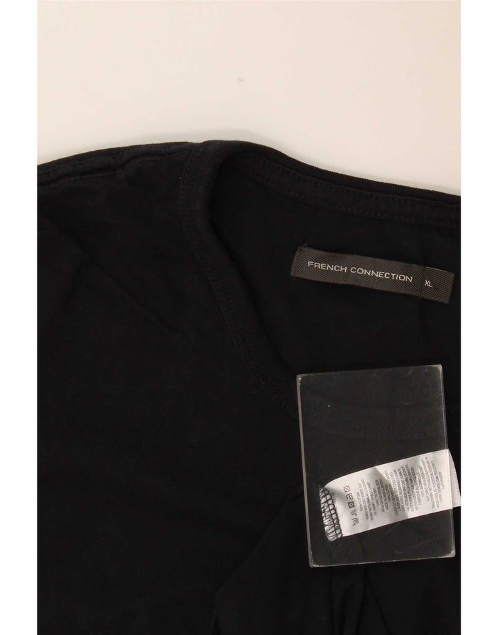 T-shirt da uomo French Connection Top XL in cotone nero