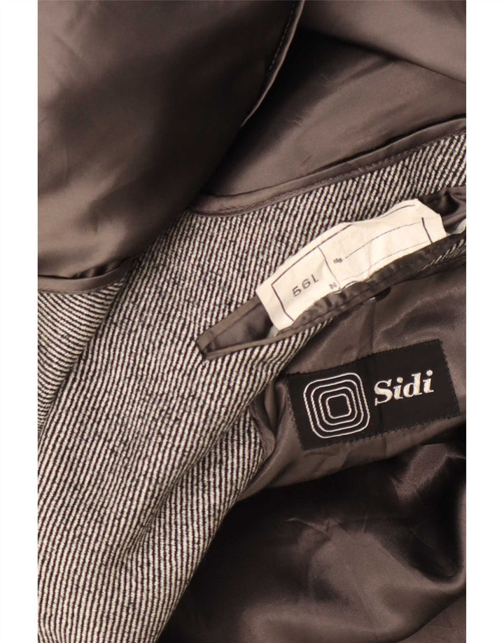 Cappotto doppiopetto da uomo Sidi UK 38 Gessato grigio medio