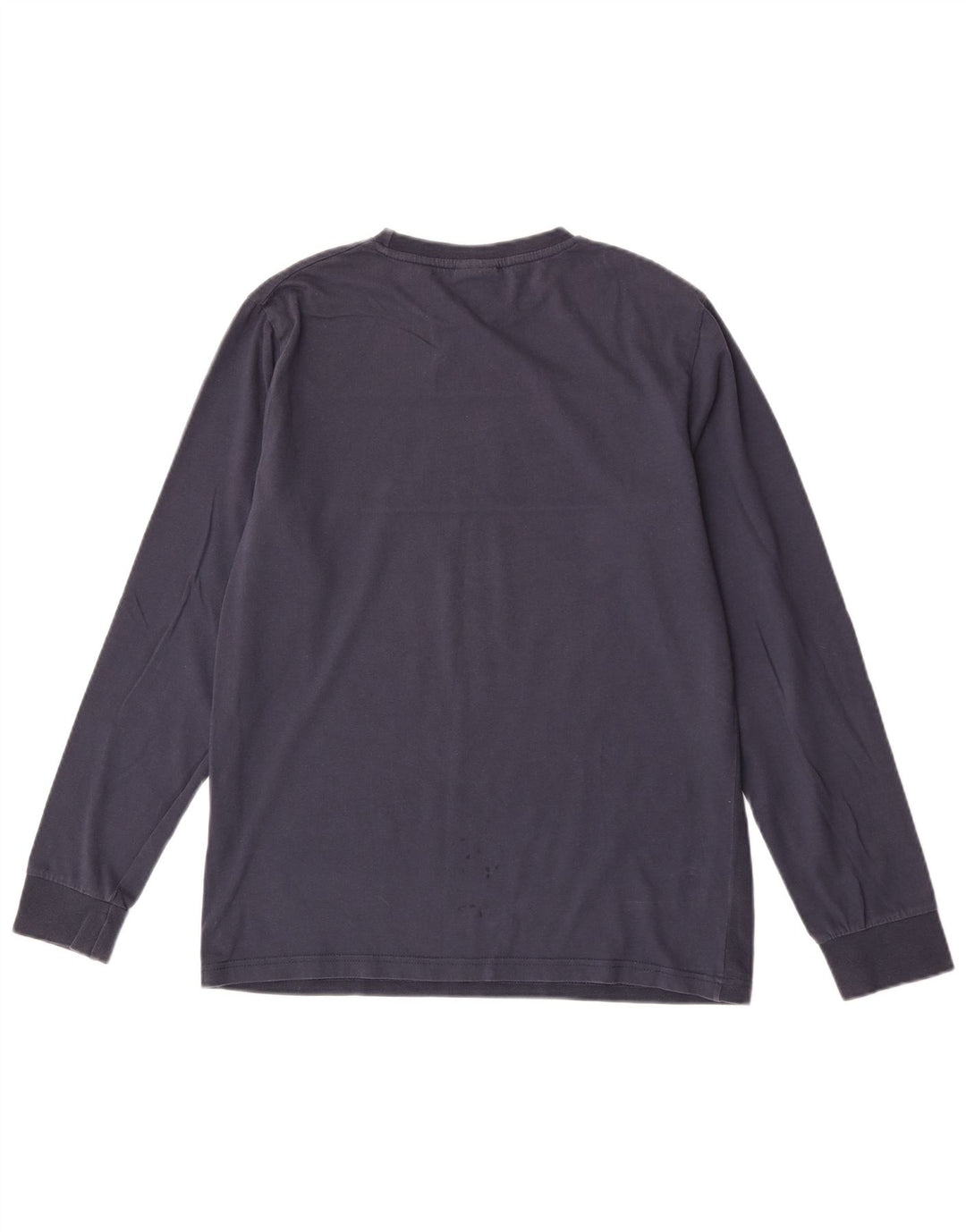 Ellesse Top grafico da uomo con vestibilità regolare, manica lunga, cotone blu navy medio