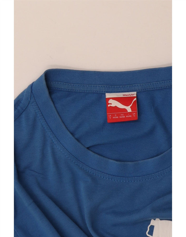 T-shirt grafica da uomo Puma Top piccola blu