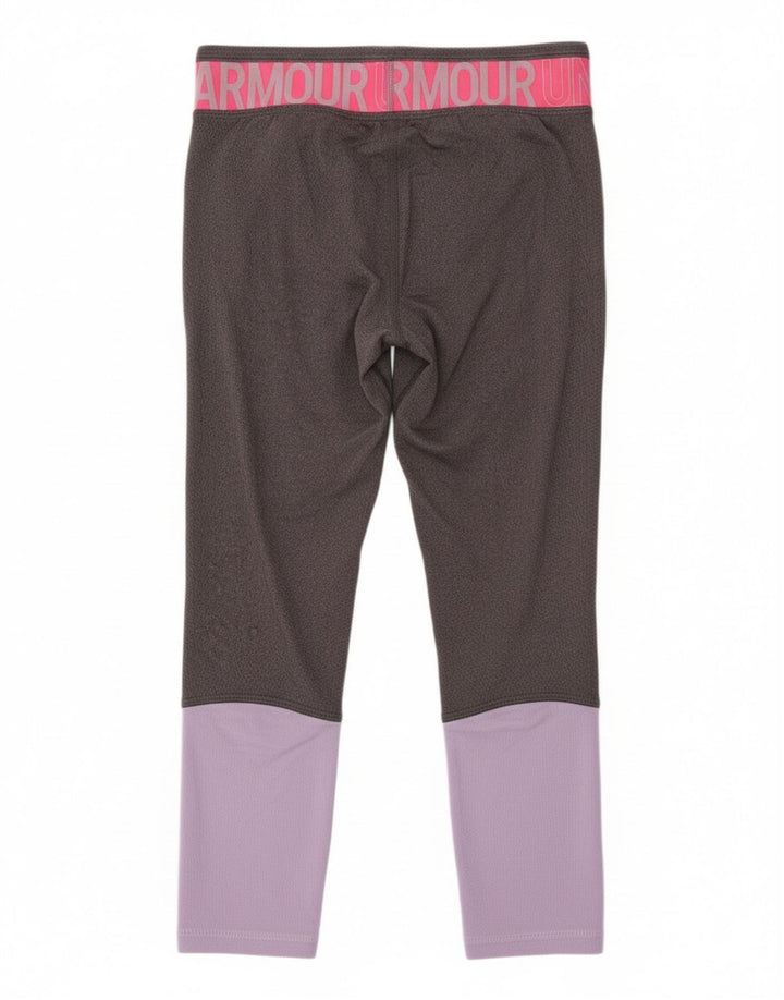 Leggings grafici per ragazze Under Armour 9-10 anni Colore grigio medio