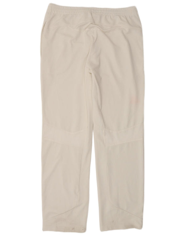Pantaloni da tuta da uomo Adidas Large bianchi in poliestere