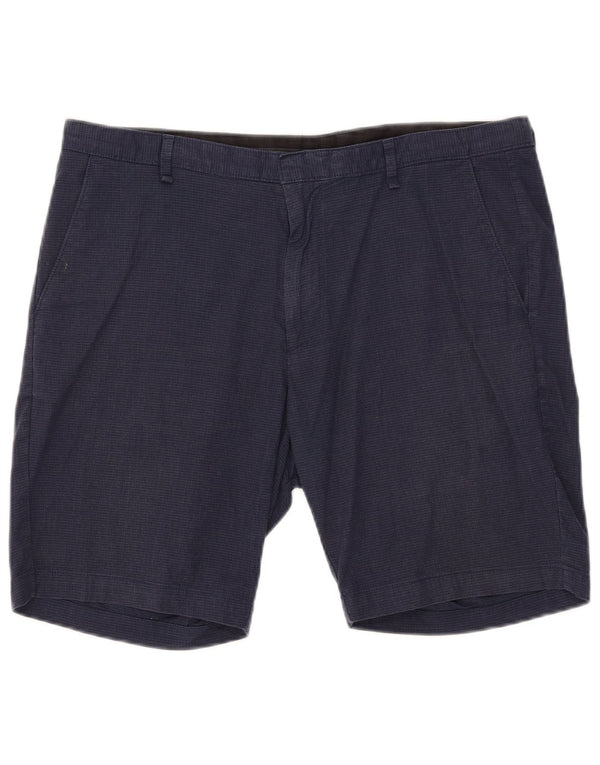 Pantaloncini chino da uomo Calvin Klein W36 Large Navy Blue Check