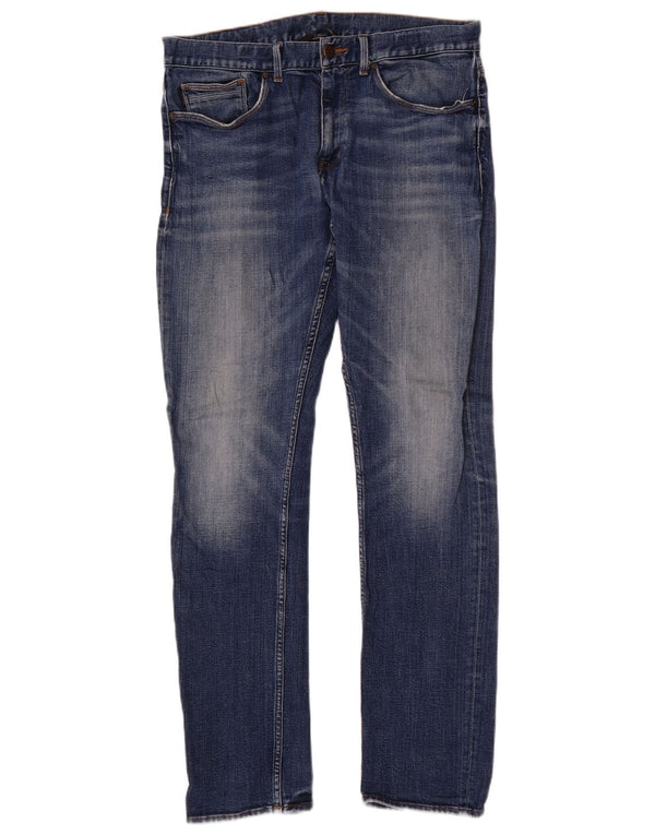 Jeans slim da uomo Calvin Klein W33 L32 cotone blu