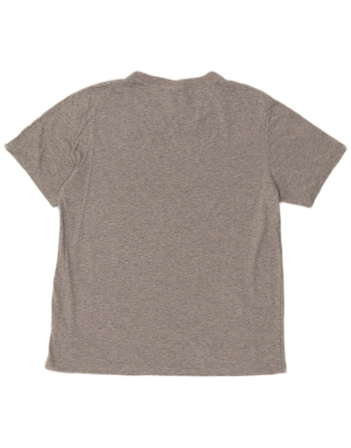 T-shirt Nike da uomo Top XS in cotone chiazzato grigio