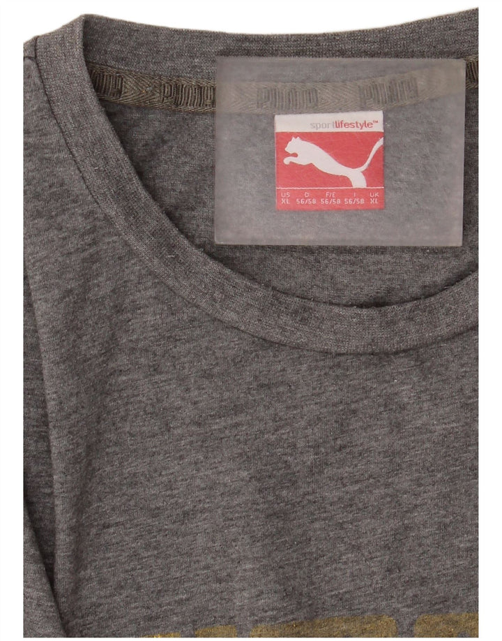 T-shirt grafica da uomo Puma Top XL Grigia