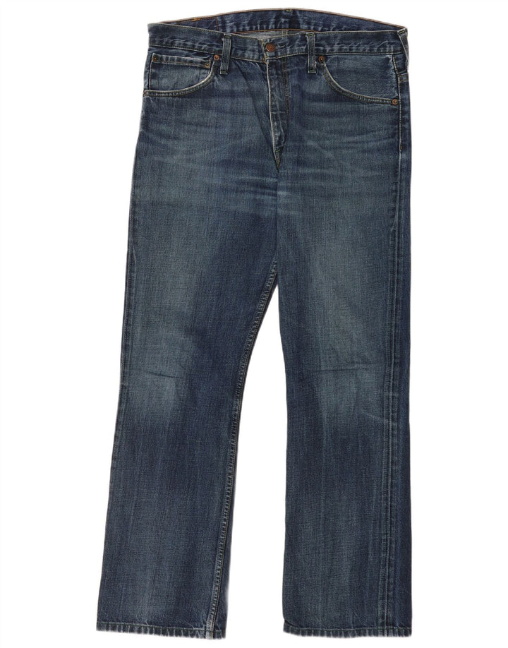 Levi's Uomo 507 Jeans Bootcut W34 L34 Cotone Blu