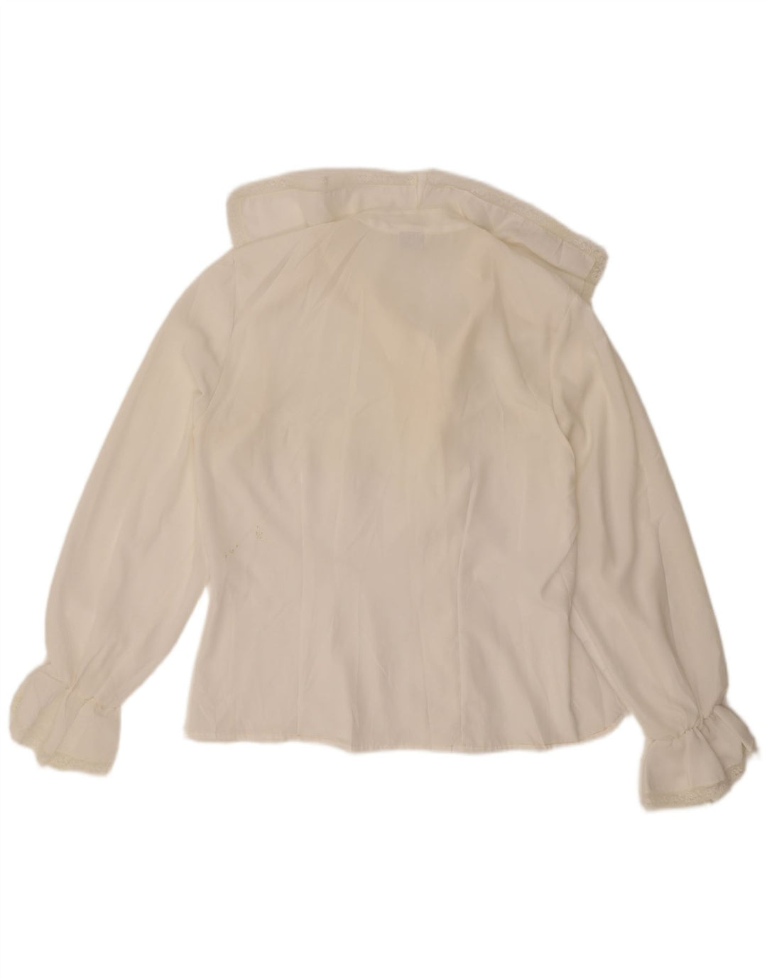 Primavera Firenze Camicetta oversize da donna UK 16 Large Poliestere bianco