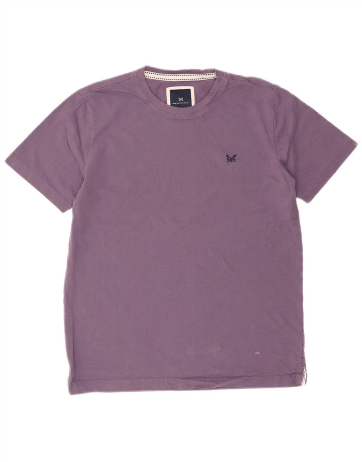 Crew Clothing T-shirt da uomo Top in cotone viola medio