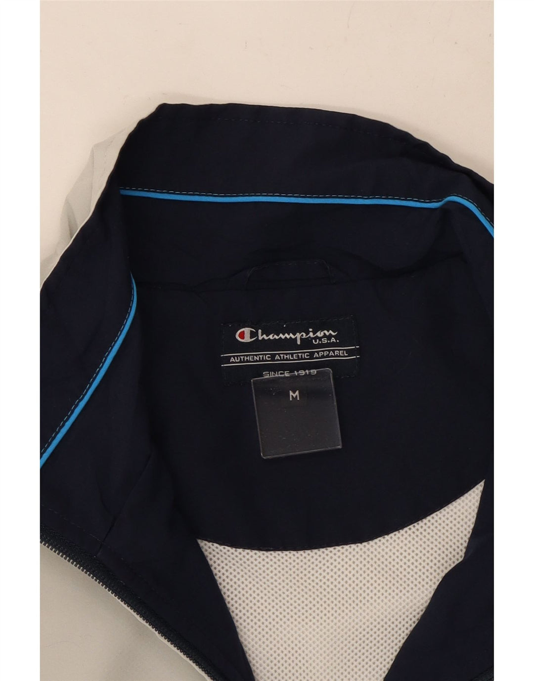 CHAMPION Giacca da tuta da uomo in poliestere color block bianco medio