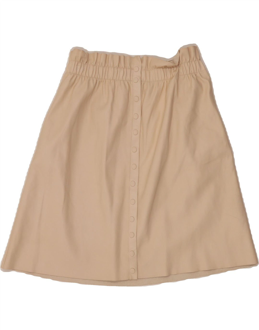 ZARA Womens A-Line Skirt Large W30  Beige Polyester Vintage Zara and Second-Hand Zara from Messina Hembry 
