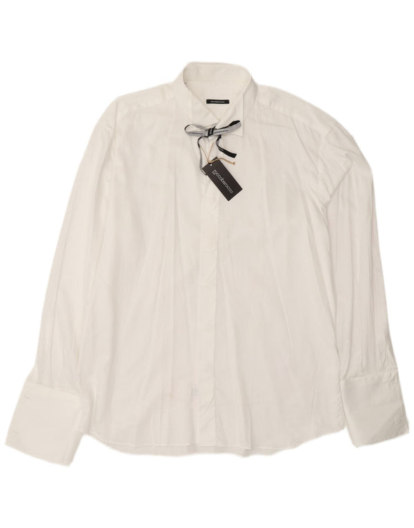 Camicia formale da uomo ROCCOBAROCCO Taglia 17 1/2 44 XL Bianca