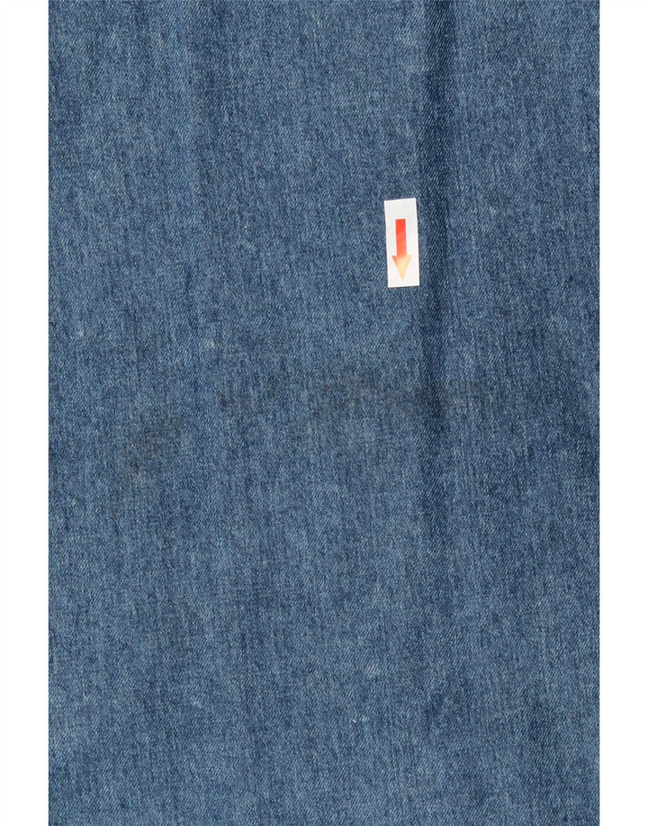 Camicia in Denim Oversize da Donna Etro IT 46 Large Blu Floreale in Cotone