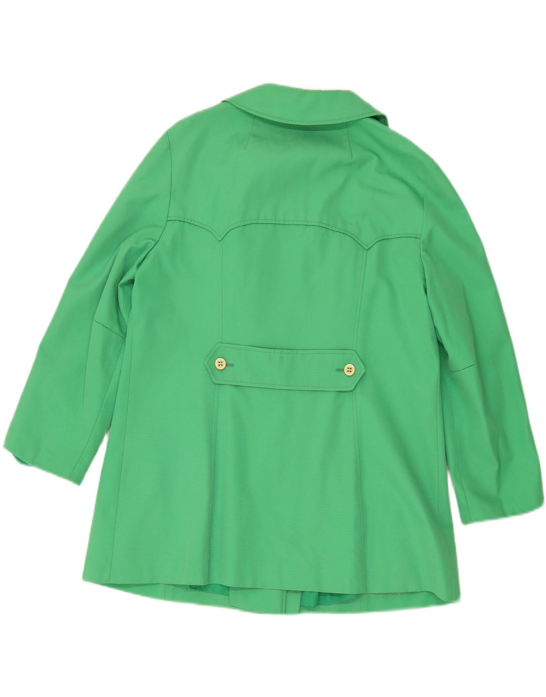 HUCKE Womens Overcoat EU 46 XL Green Polyester Vintage Hucke and Second-Hand Hucke from Messina Hembry 
