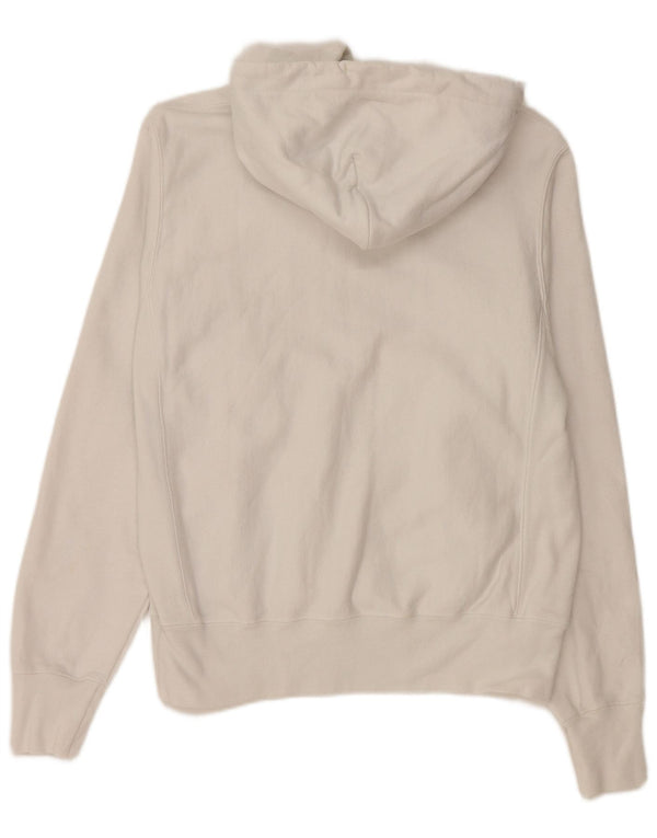 Maglione con cappuccio oversize con trama inversa da donna CHAMPION UK 10 piccolo bianco