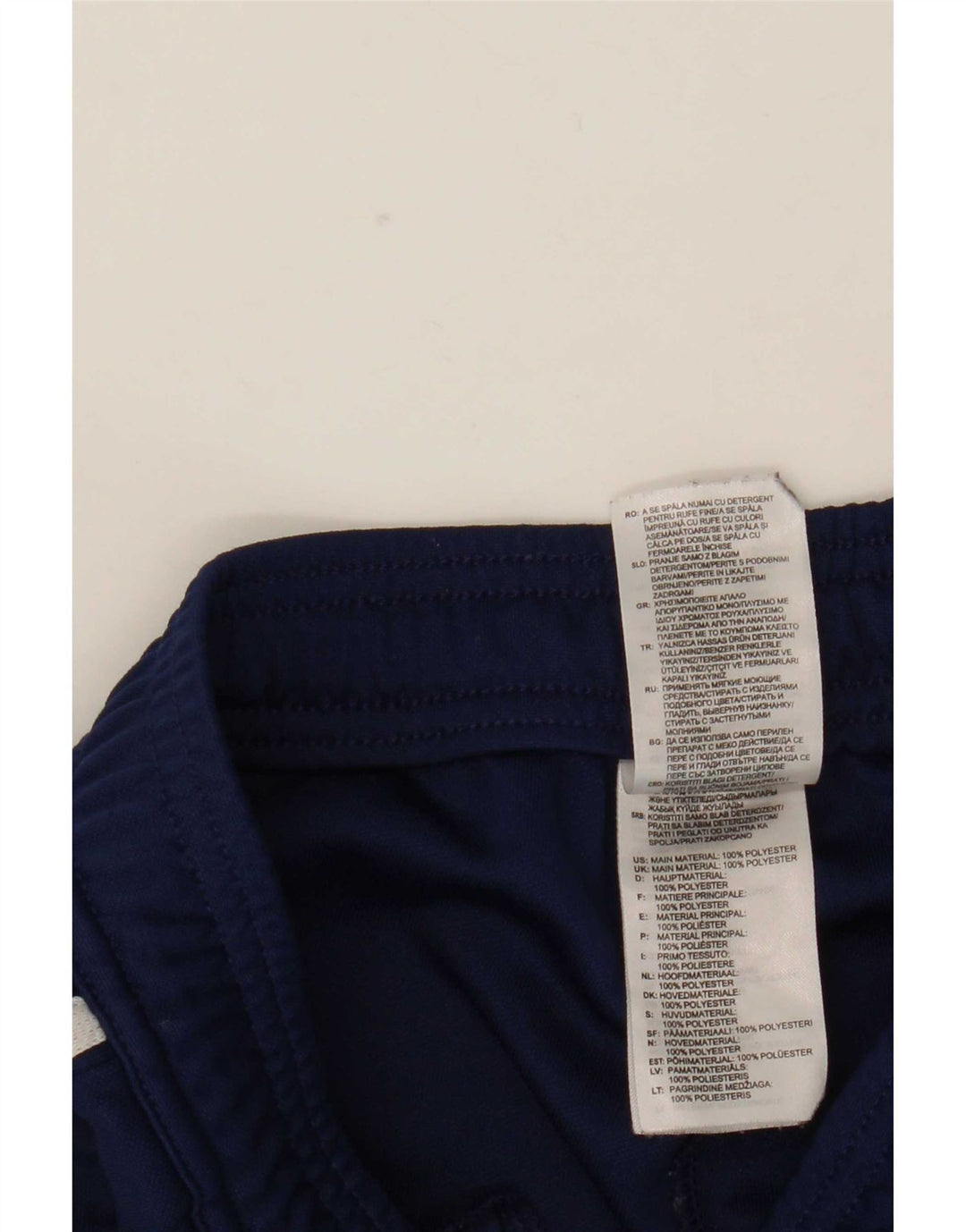 Pantaloni della tuta Adidas Climacool da ragazzo 9-10 anni in poliestere blu navy