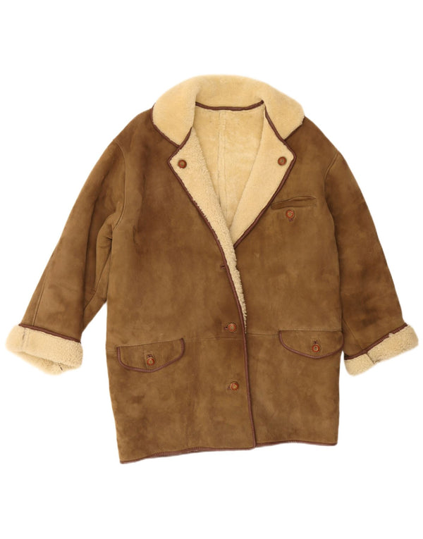 Cappotto in shearling da donna Artisan UK 18 XL Kaki invernale