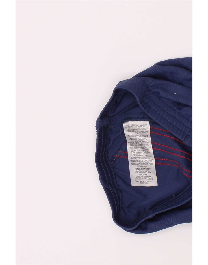 Pantaloncini sportivi Adidas per ragazze 4-5 anni in poliestere blu navy