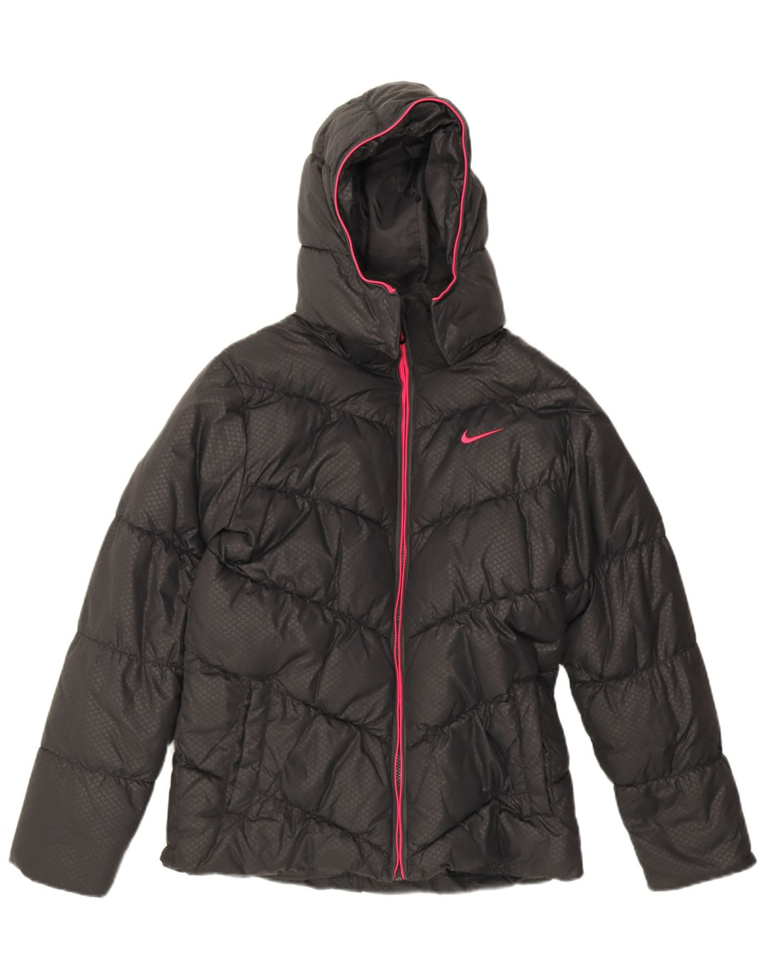 Giacca imbottita con cappuccio Nike bambina 13-14 anni XL poliestere nero