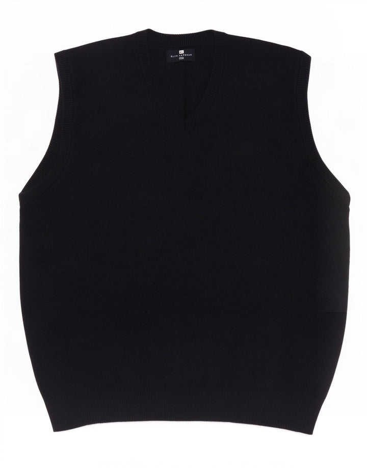 Marks & Spencer Canottiera da uomo blu Harbour Canotta grande in cotone blu scuro