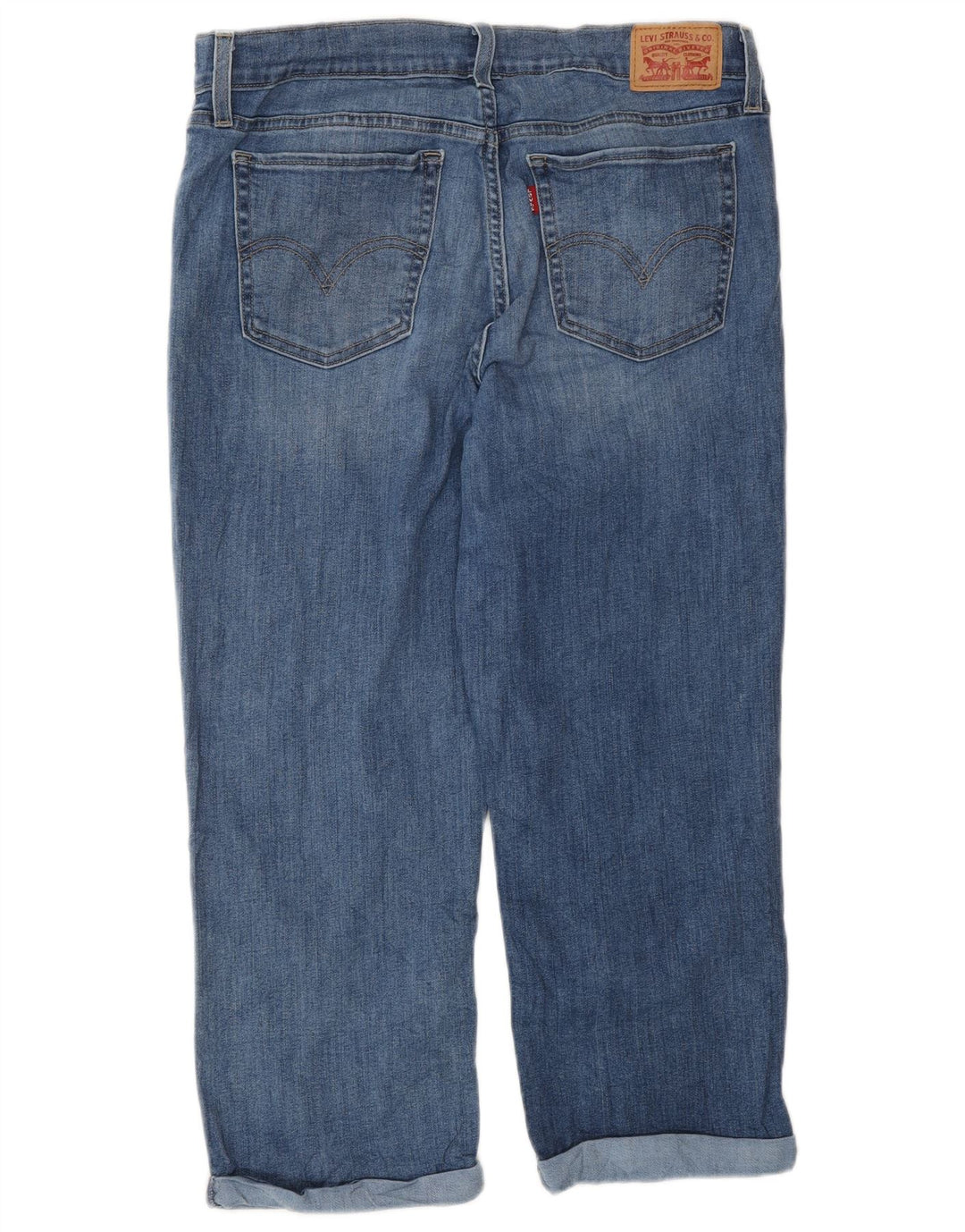 Jeans Capri dritti da donna Levi's W30 L22 cotone blu