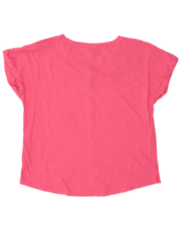T-shirt da donna Nautica Top UK 14 cotone screziato rosa medio