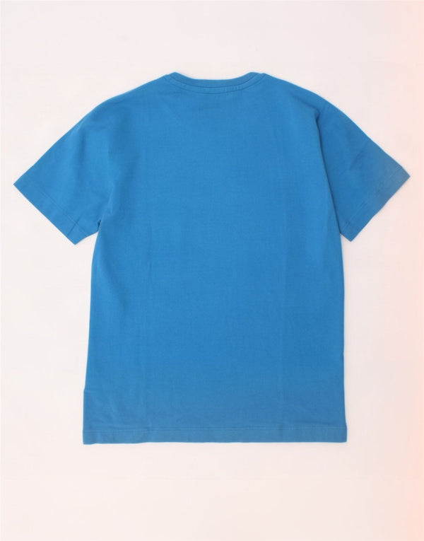 Maglietta Adidas Climalite da ragazzo, 7-8 anni, in cotone blu