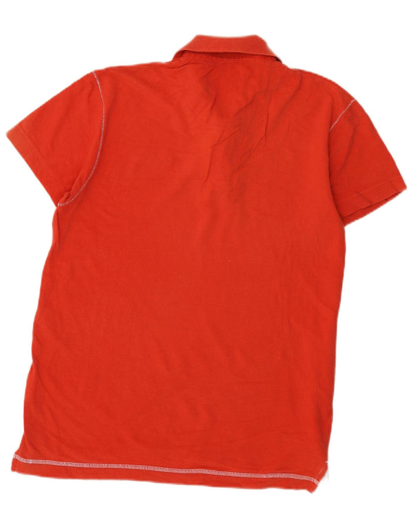 Polo da uomo Calvin Klein Jeans grande in cotone arancione