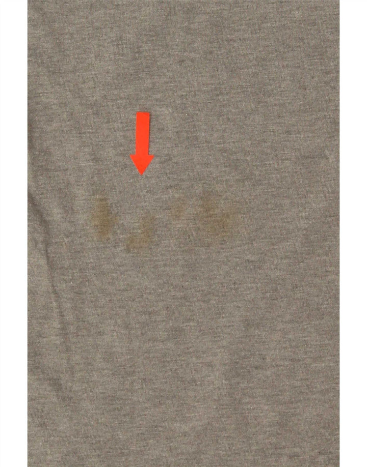 T-shirt da uomo Calvin Klein Top grande in cotone grigio