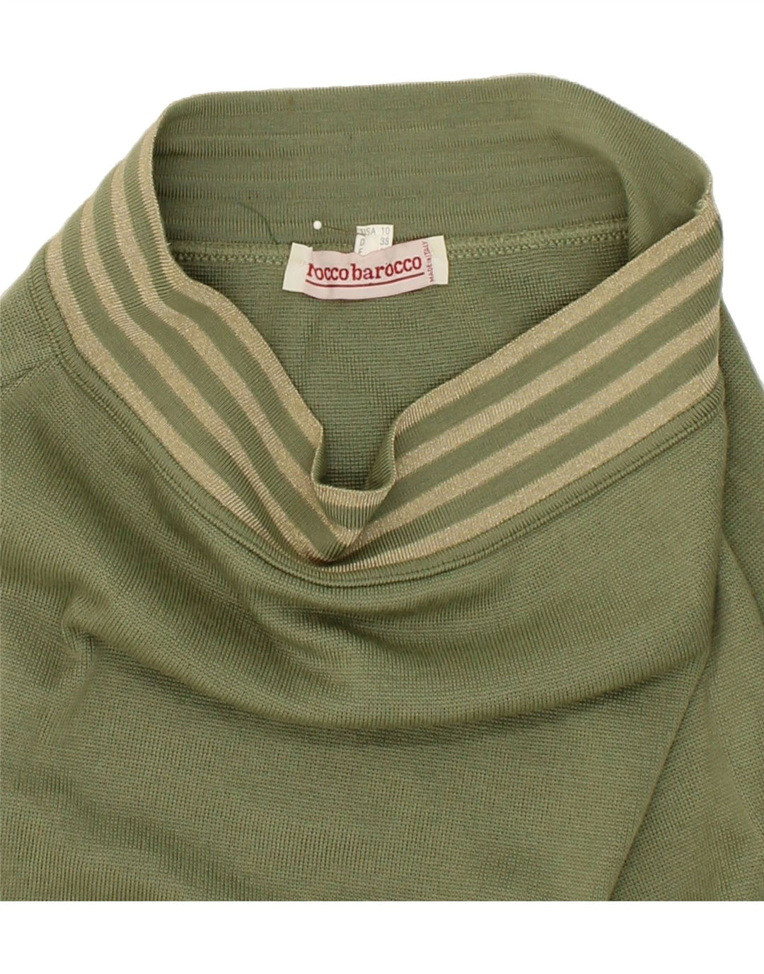 ROCCOBAROCCO Womens Pencil Skirt US 10 Large W26 Khaki Vintage Roccobarocco and Second-Hand Roccobarocco from Messina Hembry 