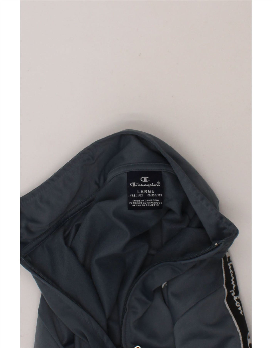CHAMPION Boys Graphic Tracksuit Top Jacket 11-12 Years Large Grey Vintage Champion and Second-Hand Champion from Messina Hembry 