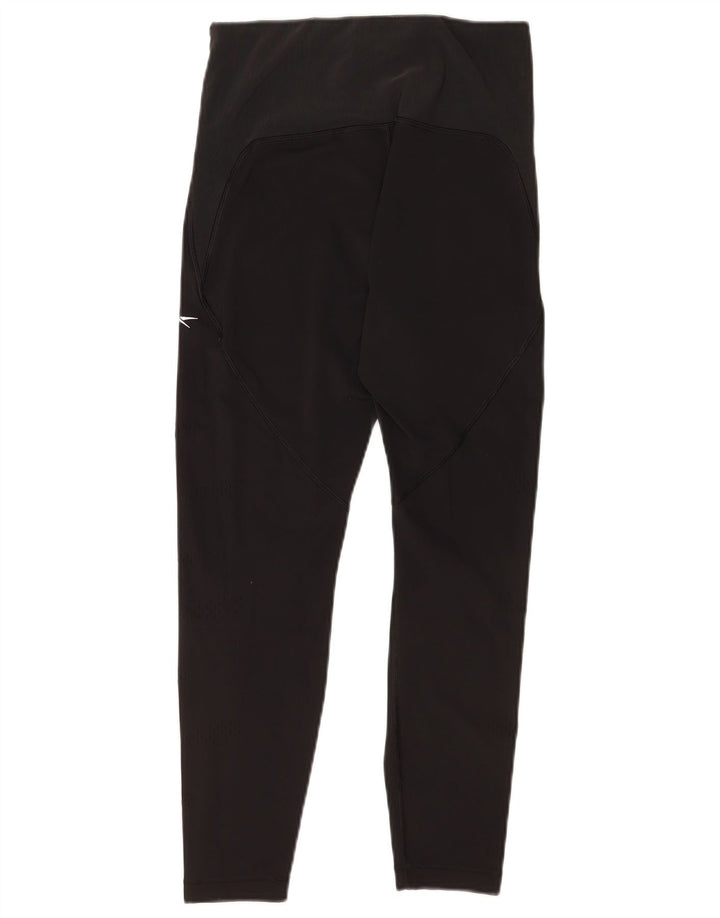 Leggings Reebok a vita alta da donna piccoli in nylon nero