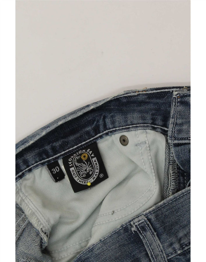 Pantaloncini di jeans da uomo Scorpion Bay W30 in cotone blu medio