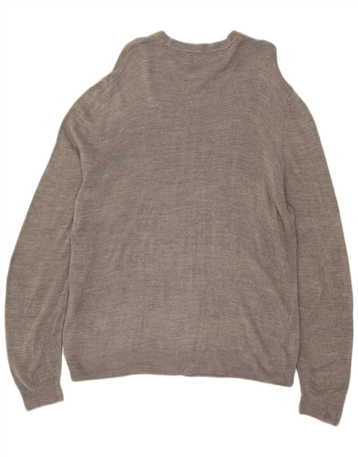Maglione maglione girocollo da uomo Marks & Spencer 2XL grigio acrilico