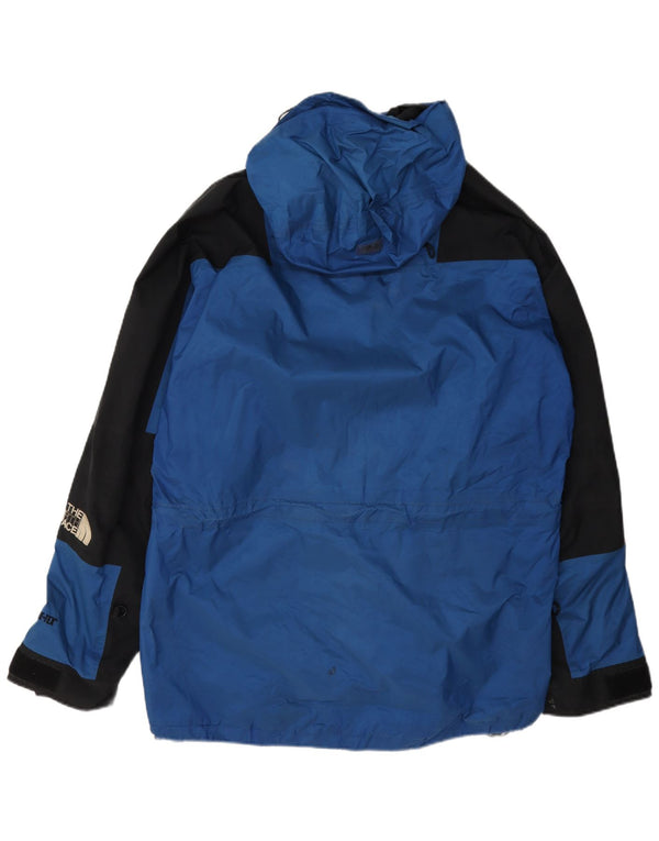 The North Face Giacca antipioggia da uomo con cappuccio UK 40 Large Blu Colourblock Nylon