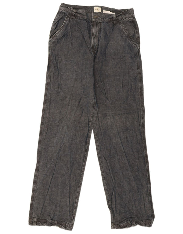 Pantaloni chino dritti da uomo Calvin Klein W30 L32 cotone blu navy