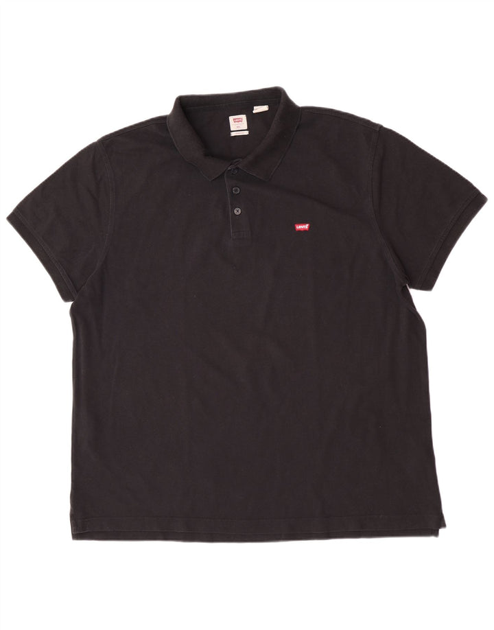 Polo Levi's Standard da uomo 2XL in cotone nero