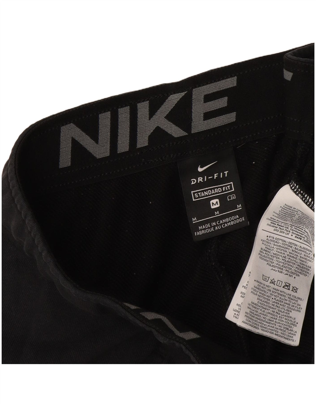 Pantaloni da tuta da uomo Nike Dri Fit Standard Fit Joggers Grigio medio