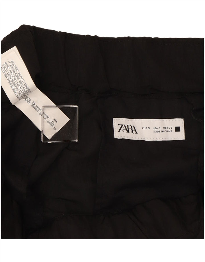 ZARA Mens Tracksuit Trousers Small  Black Polyamide