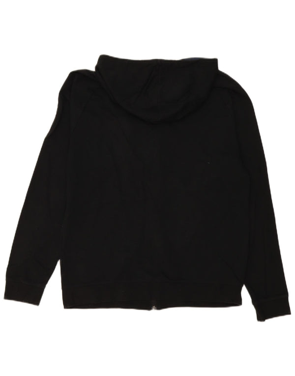 Maglione con cappuccio e zip da uomo Hugo Boss in cotone color block nero medio