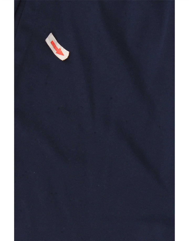 Pantaloncini sportivi da uomo Adidas piccoli in poliestere blu navy