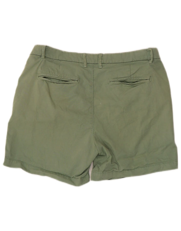 Fat Face Womens Chino Shorts US 6 Medium W30 Green Cotton